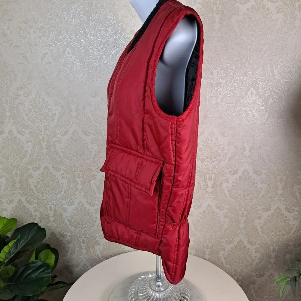 Walls' Blizzard-Pruf One Piece Suit Size Medium Red Vest Zip Front Pockets EUC - Picture 5 of 12